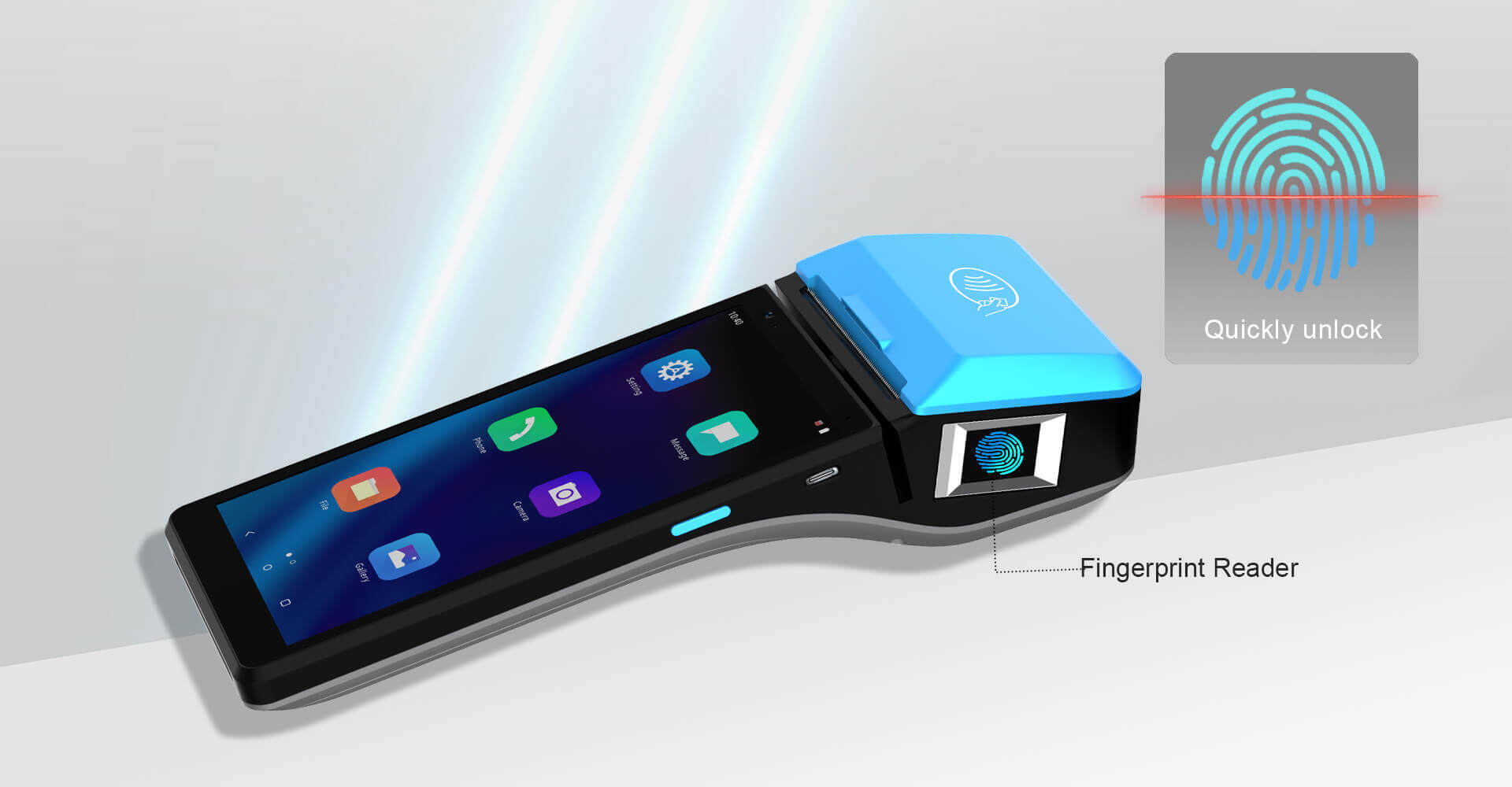 Smart POS with fingerprint reader